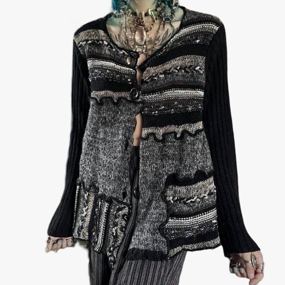 Vintage Coldwater Creek Embroidered Cardigan